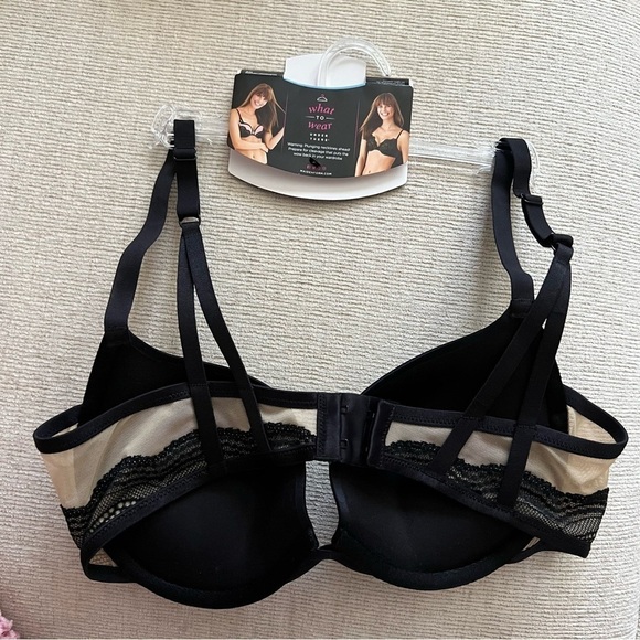 NEW-MAIDENFORM Love The Lift Underwire Demi, Smoothing Lace-Trim Push Up Bra 36C - Picture 3 of 15